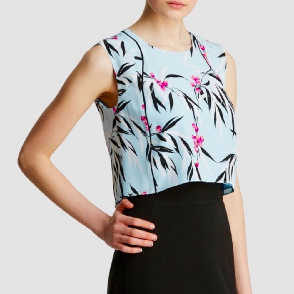 Silk Crop Boxy Floral Tank || Elizabeth and James